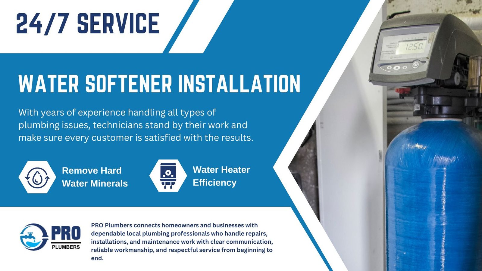Water softener installation in Spring, TX